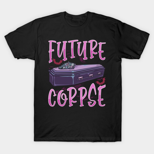 Future Corpse Funny Coffin Pastel Emo Goth T-Shirt by theperfectpresents